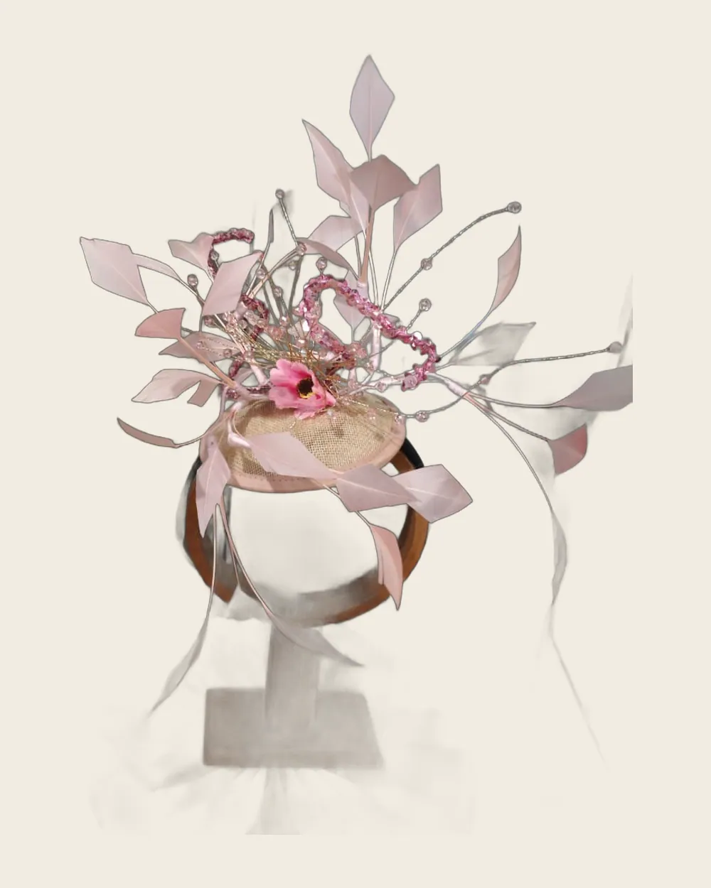 Blush Spray Fascinator